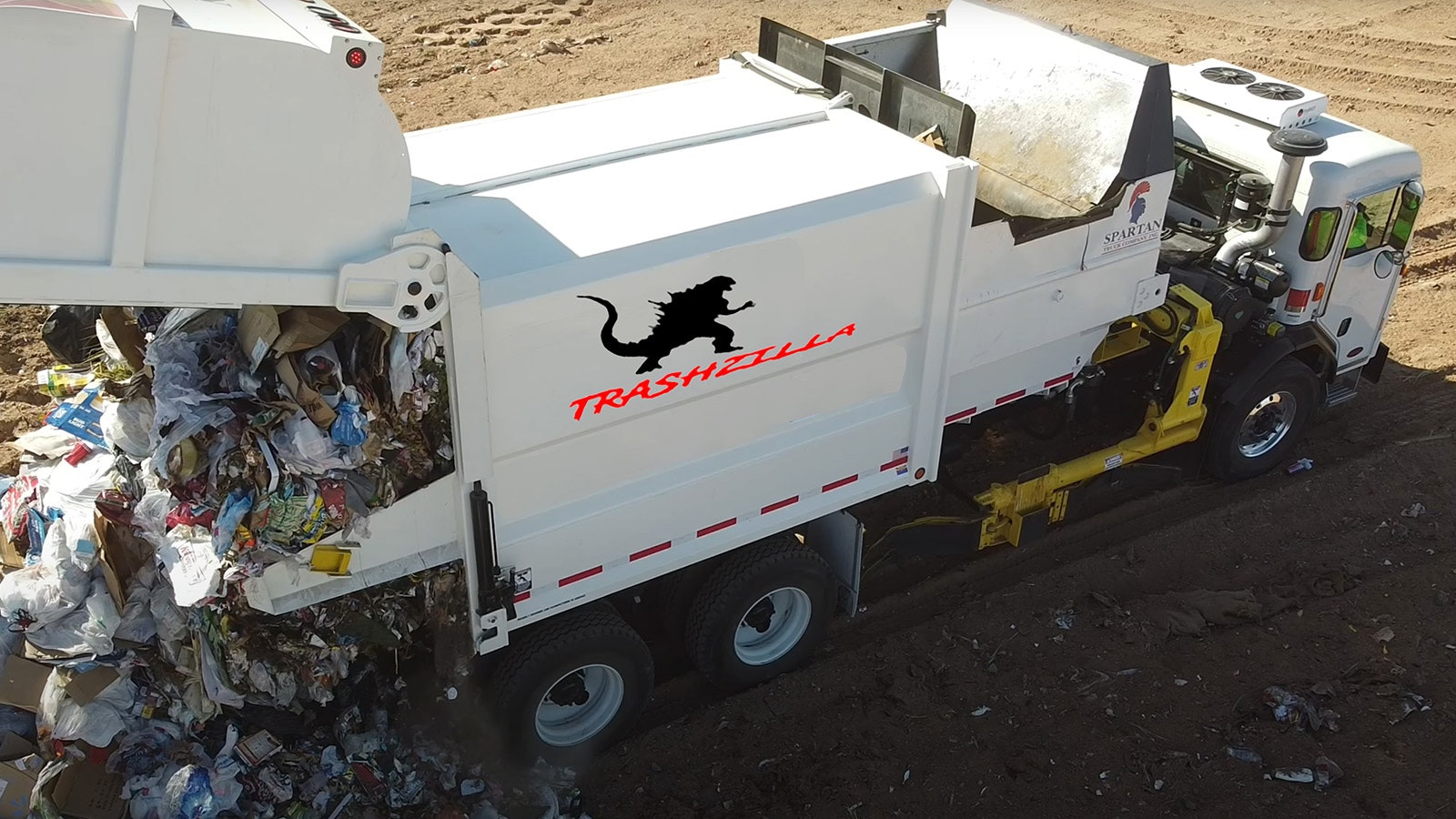 Students at Lakeview Elementary School in Gillette came up with the name "Trashzilla" for one of the city's garbage trucks.