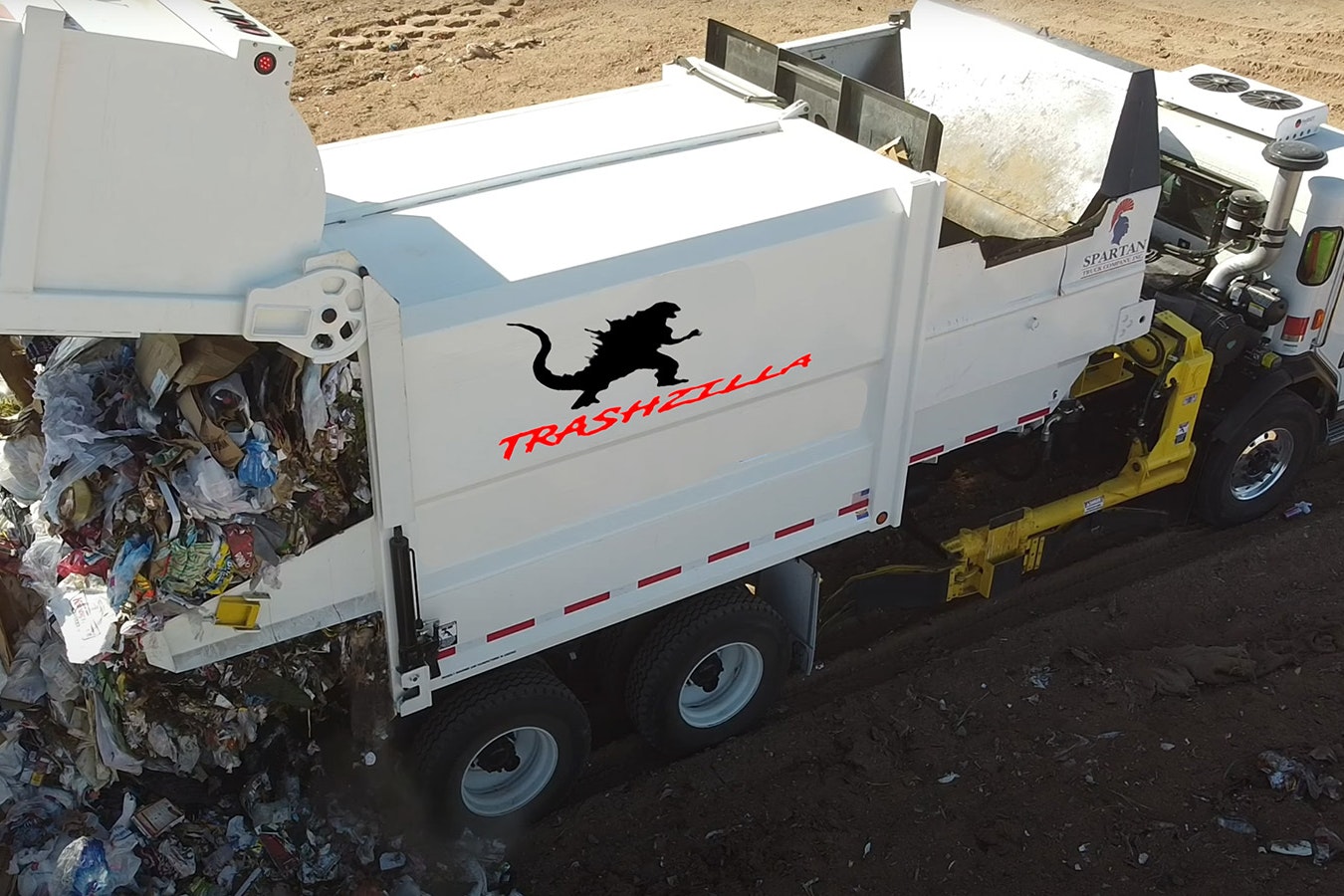 Students at Lakeview Elementary School in Gillette came up with the name "Trashzilla" for one of the city's garbage trucks.