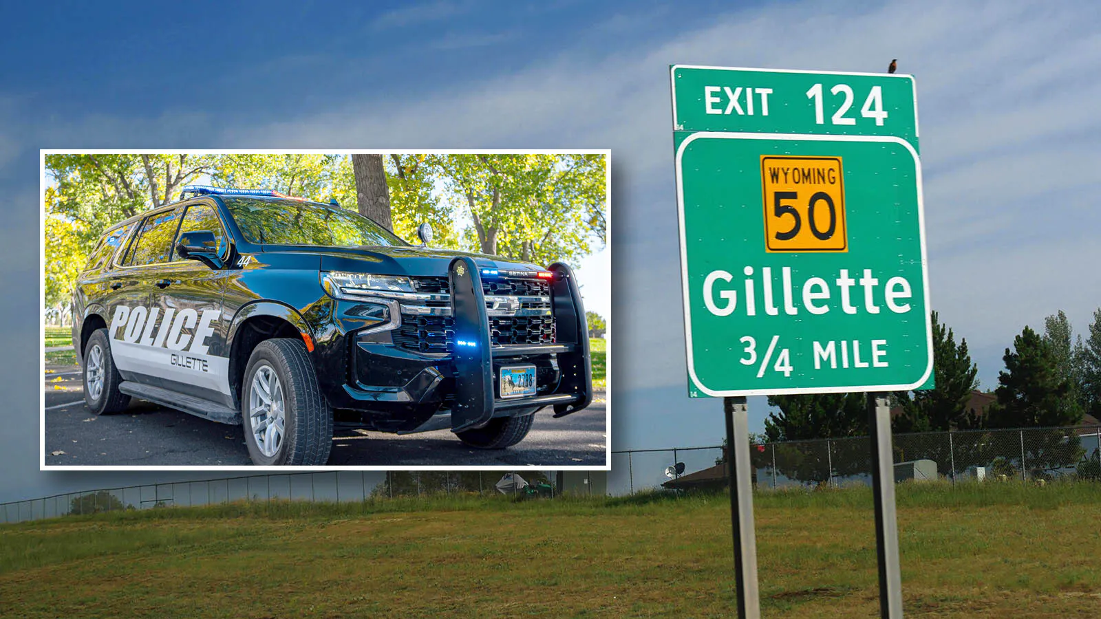 Gillette police and sign 10 2 26