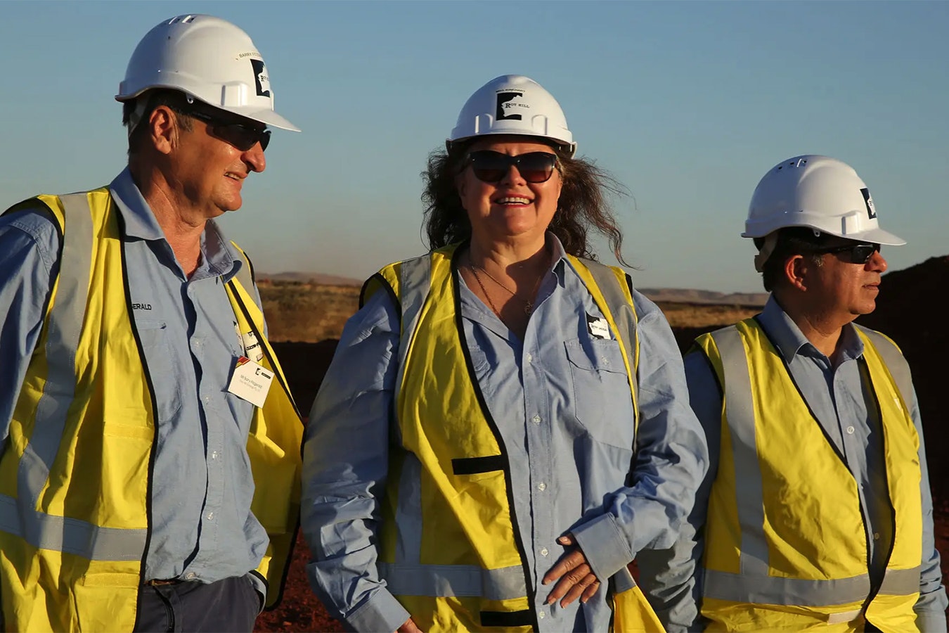 Billionaire Gina Rinehart, center, CEO of Hancock Prospecting Pty Ltd., is buying stakes in the world's largest rare earth operations.