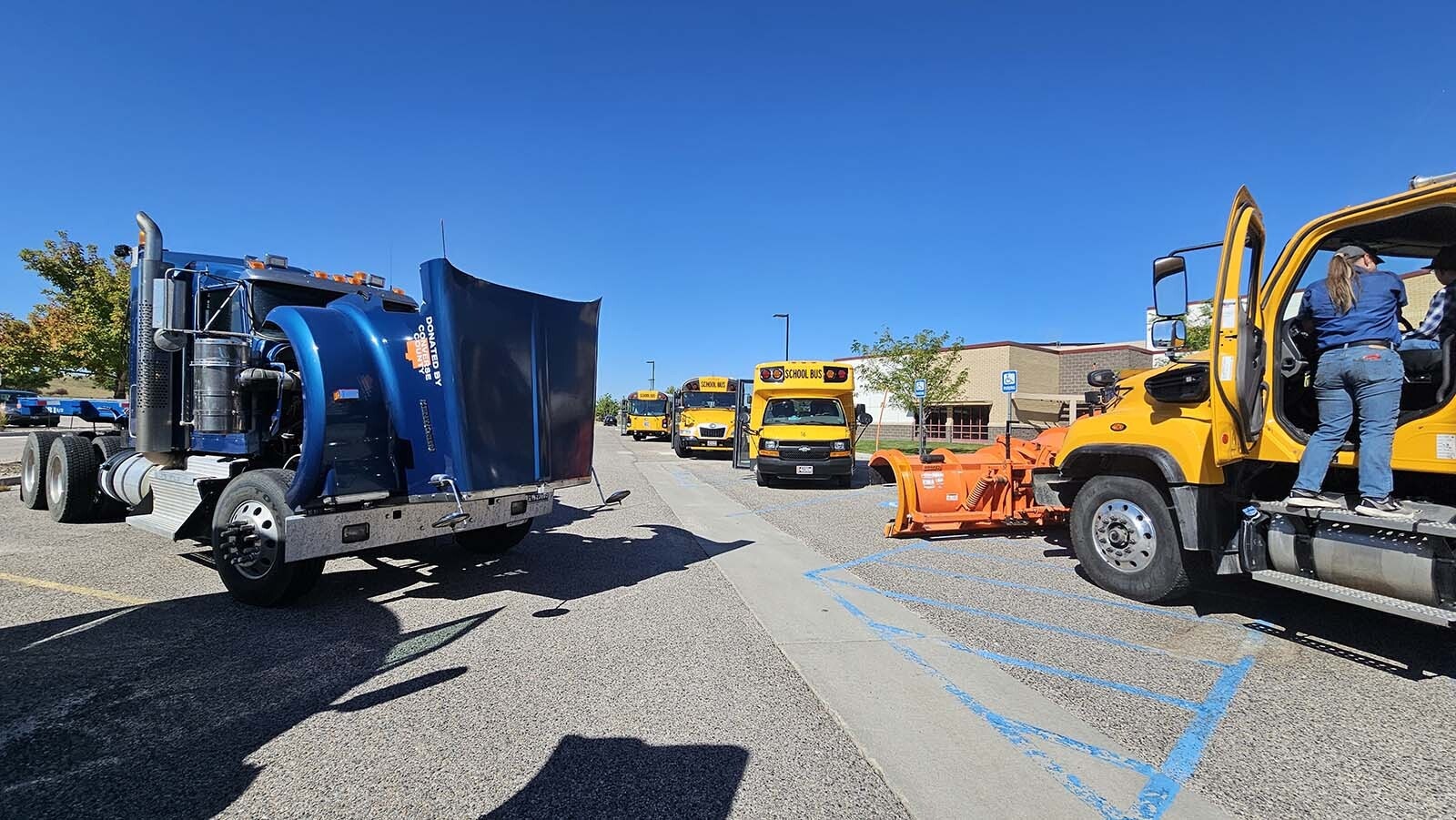 Snowplows, big trucks, and a snow plow were just a few of the trucks on hand  during the annual Trucks Are For Girls Event, held every fall, at Eastern Wyoming College's Douglas campus..