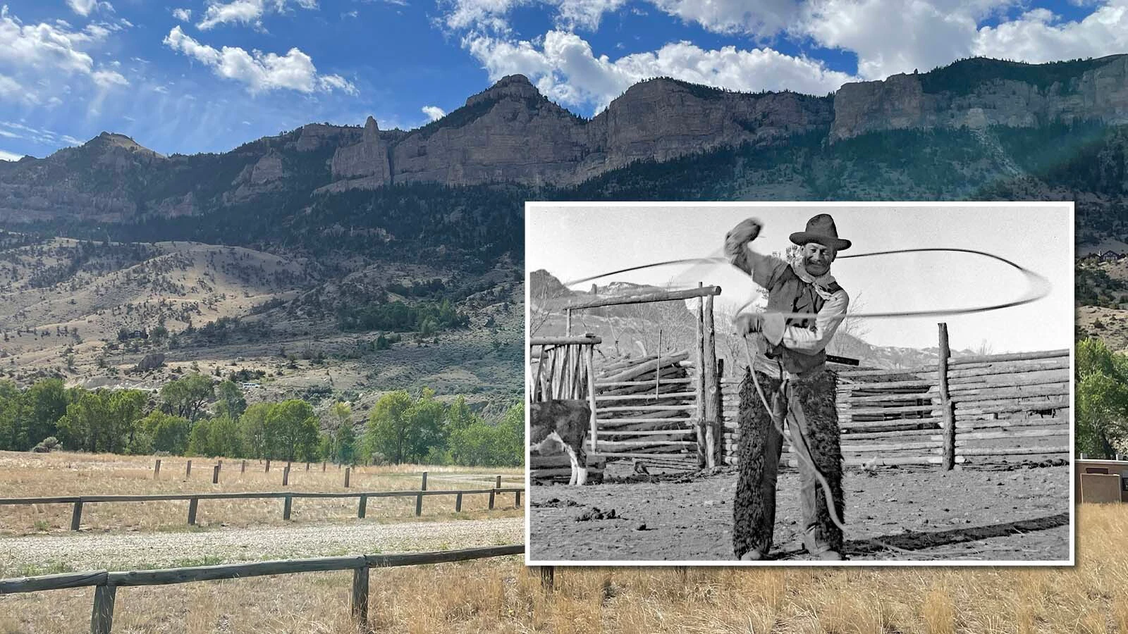 Carole Thurmond Wills' grandfather homesteaded on the North Fork near Cody in the early 1900s. She is using photos from that time to create a historic walking trail in the North Fork Campground located on what was once her family's land.