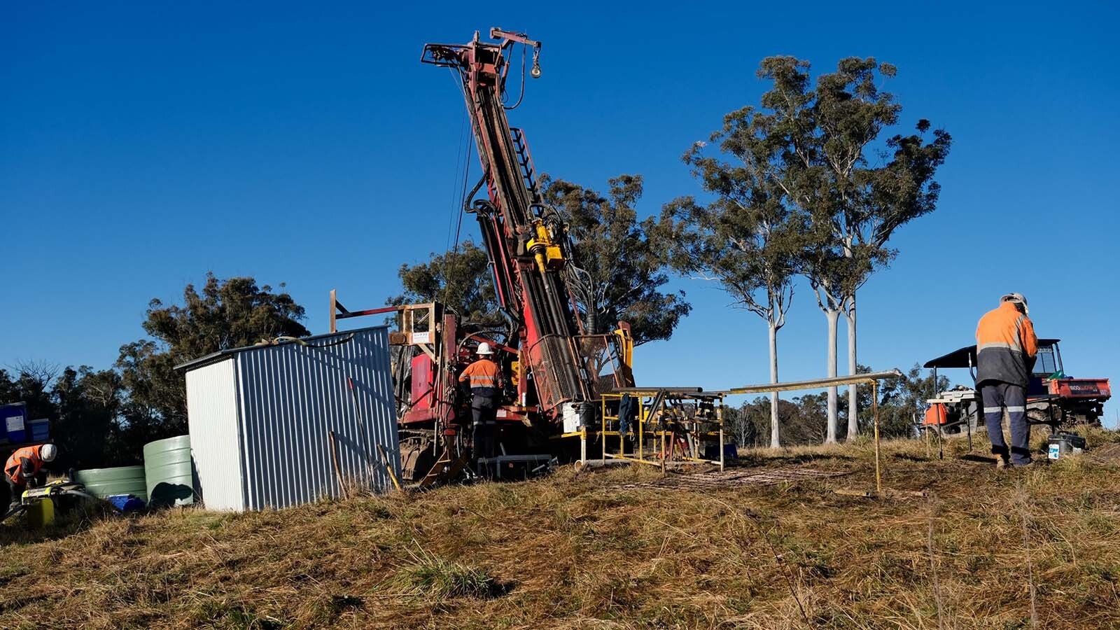 Global Uranium Corp. is expanding to Wyoming to take advantage of a uranium boom. The company is seen here drilling at its Enmore Gold Project in Australia in 2022.