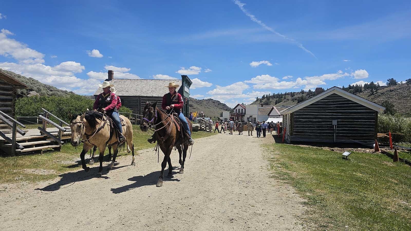 South Pass City transforms during Gold Rush Days. The state historic site fills with re-enactors who portray the 1860s era gold rush that brought nearly 10,000 people to the area.