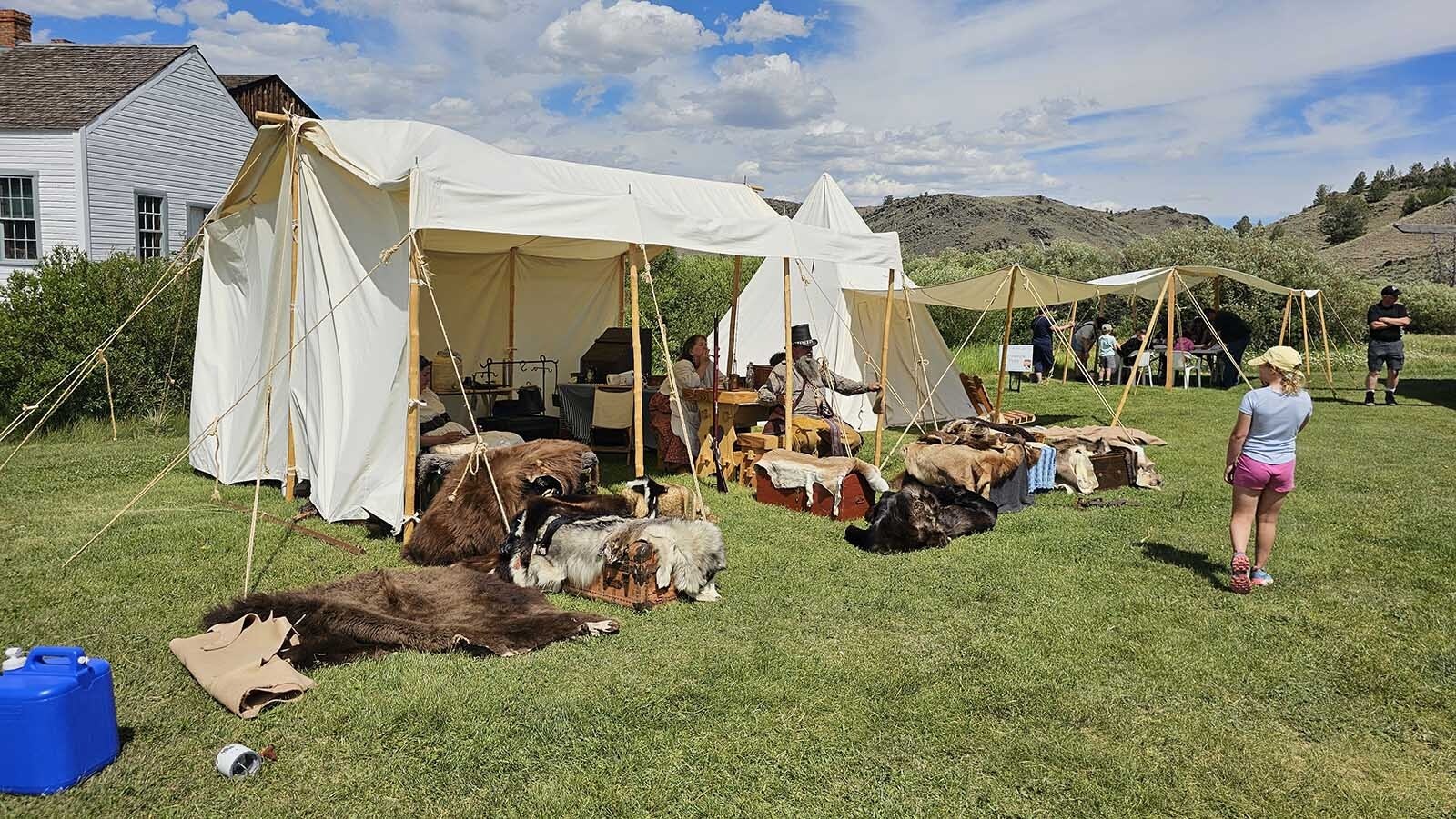 A mountain man display during Gold Rush Days at South Pass City.