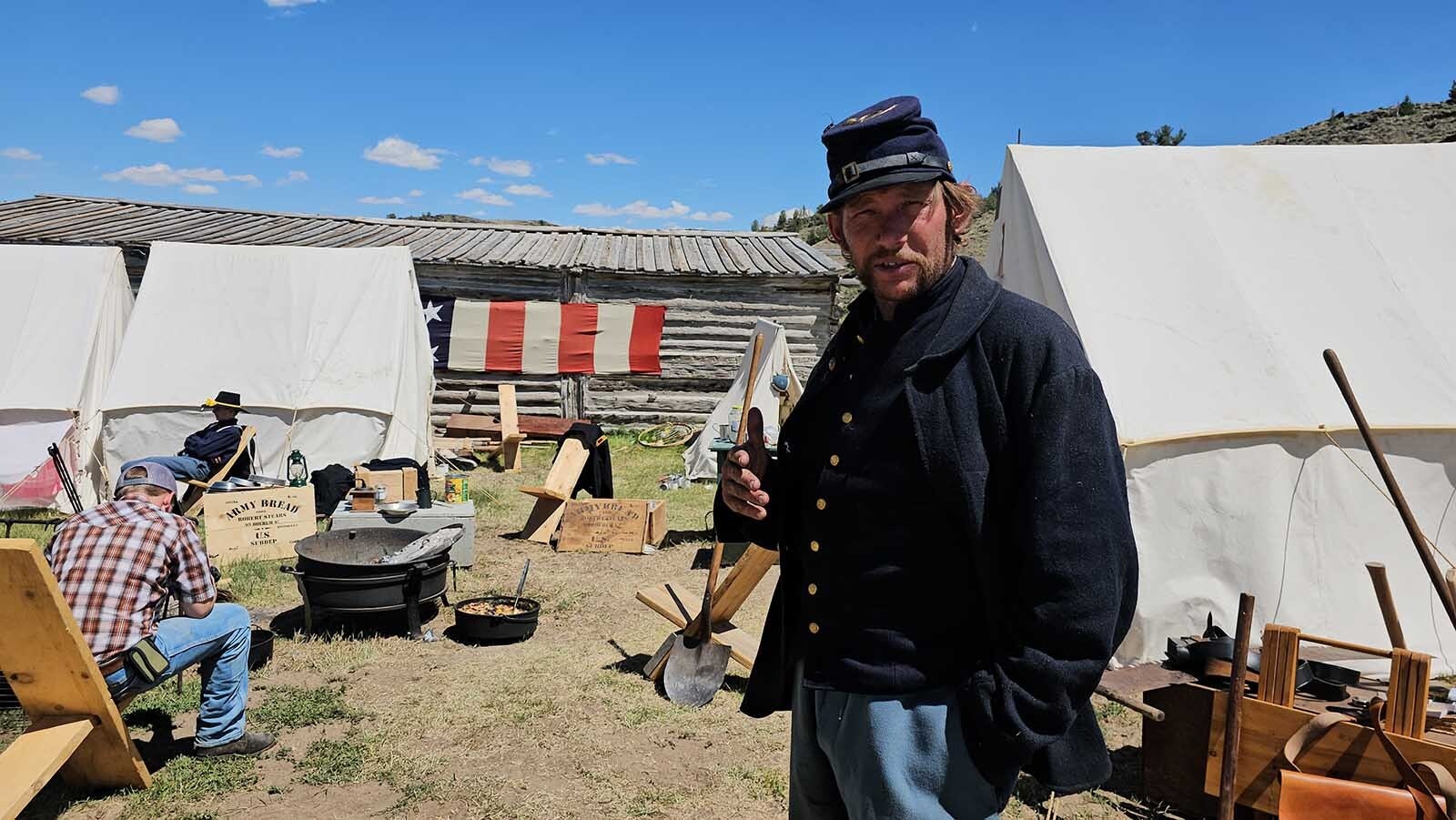 Nic Skalicky talks about Platte River Bridge's appearance during Gold Rush Days at South Pass City.