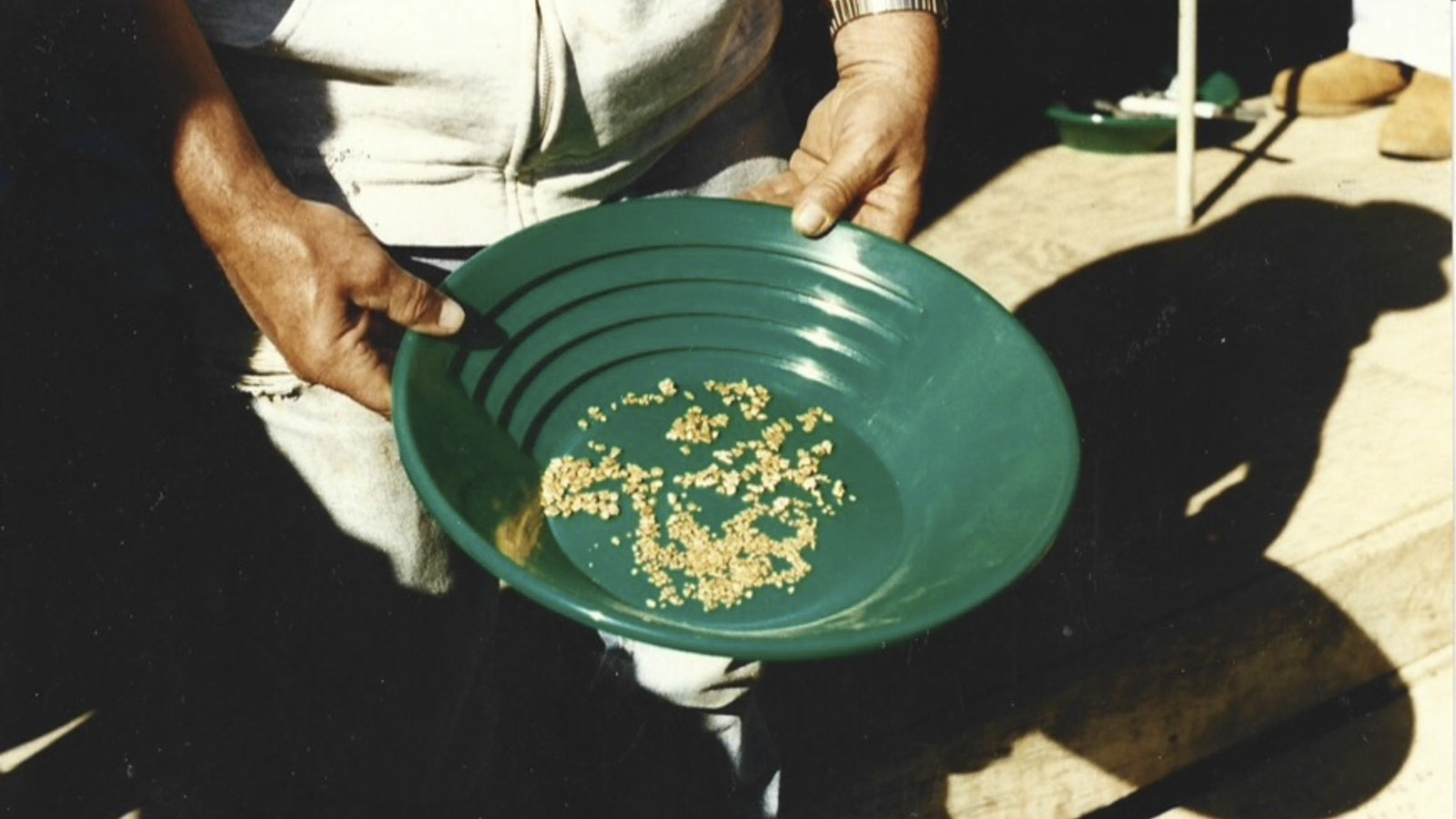 Steve Brazelton says his favorite place to pan for gold is South Pass. Even though he grew up in Wyoming, he hadn't heard of the site until he found a pamphlet and decided to give it a try.