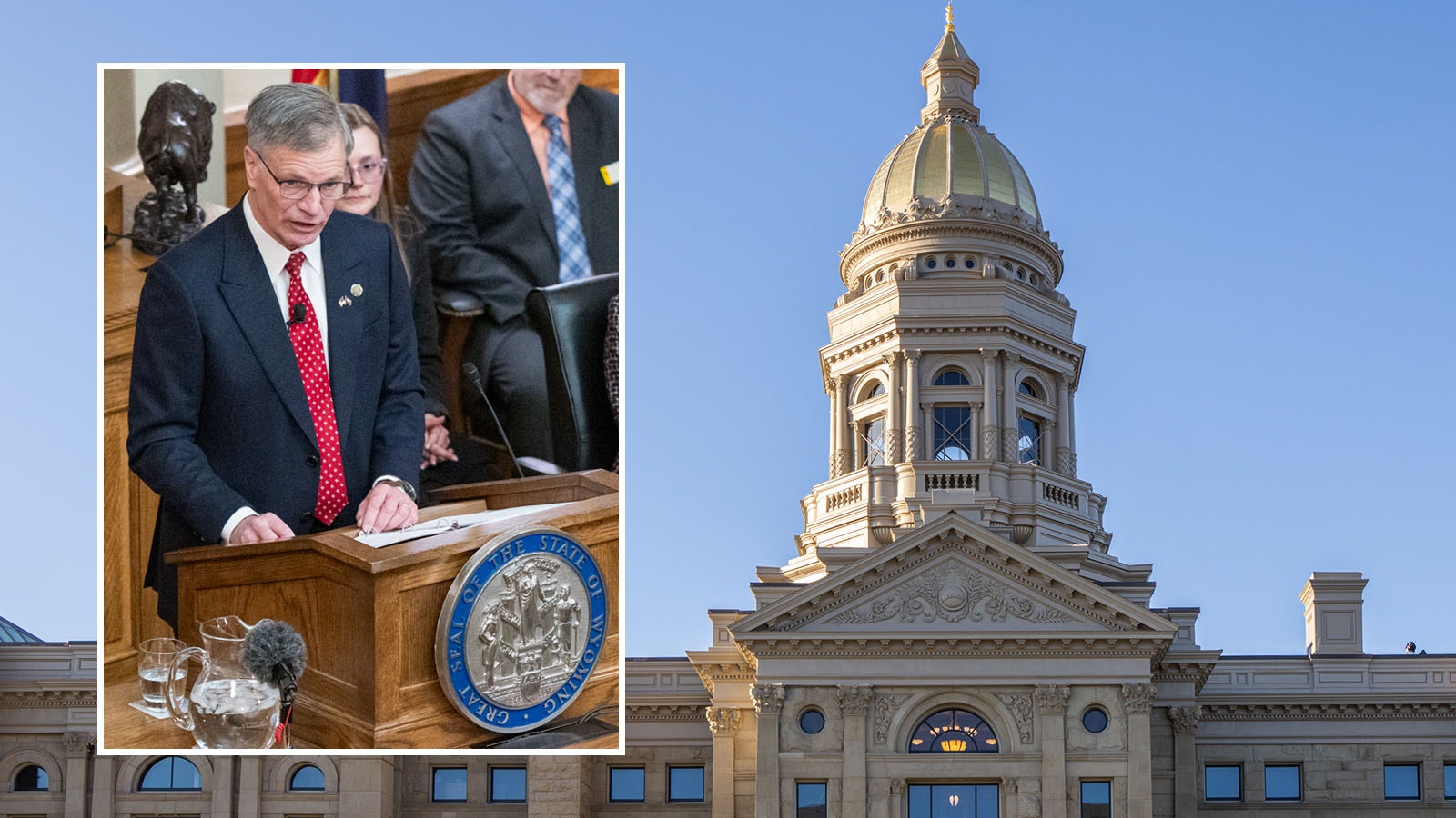 In response to what's become known as "CheckGate," Gov. Mark Gordon on Tuesday banned campaign contributions on state property. So did the Senate in areas it controls. Meanwhile, the state's top election official, Chuck Gray, remains silent on the controversy.