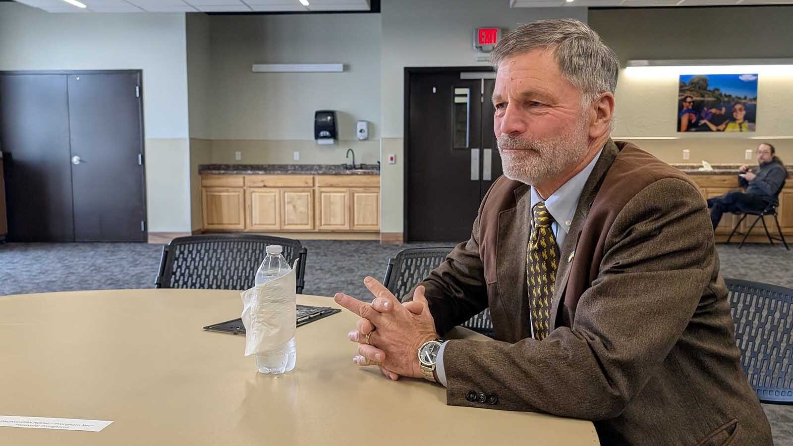 Gov. Mark Gordon talks local budget shortfalls precipitated by a 25% property tax cut.