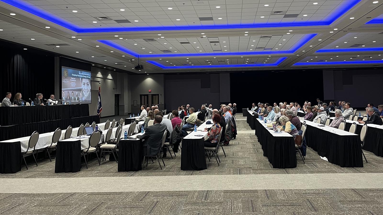 There was about 75 people in attendance at Tuesday’s energy town hall at Cam-plex in Gillette.