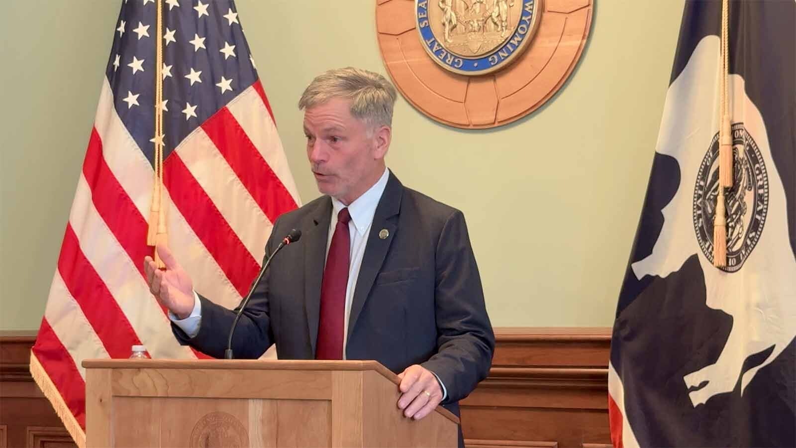 Gov. Mark Gordon acknowledged Tuesday, Sept. 30., 2025, that Wyoming faces a complicated trade-off as the Trump administration moves to expand coal production: increased carbon dioxide emissions and reduced state revenue in exchange for extended power plant lifespans and new international markets.