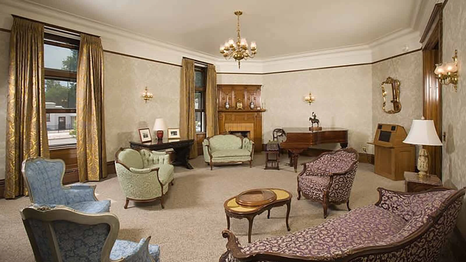 The sitting room at the historic Wyoming Governor's Mansion at 300 E. 21st St. in Cheyenne.
