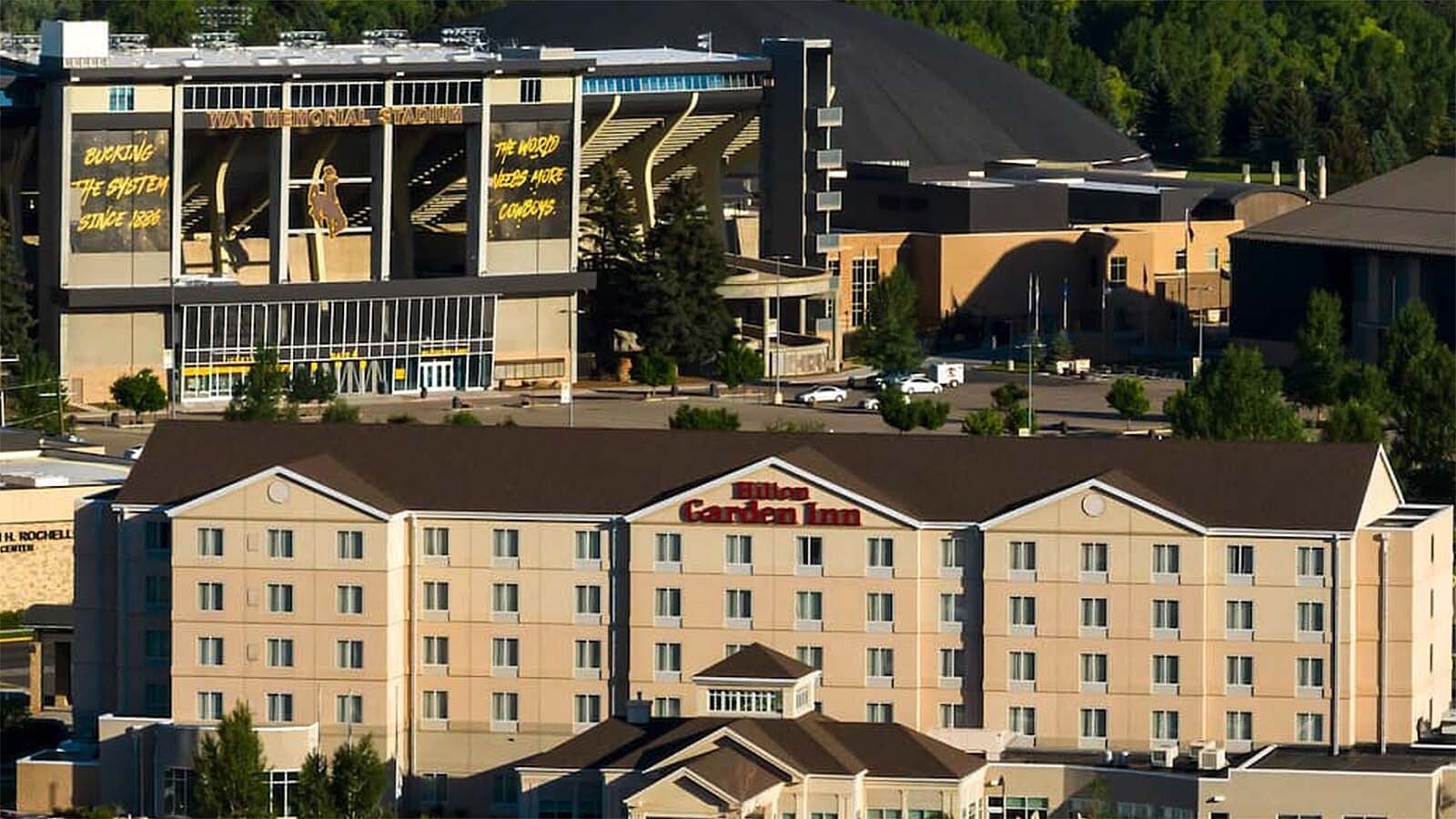 The Hilton Garden Inn on the University of Wyoming campus, across the road from War Memorial Stadium in Laramie, is getting a facelift. It’s being remodeled into a UW-branded “Graduate Hotel.”