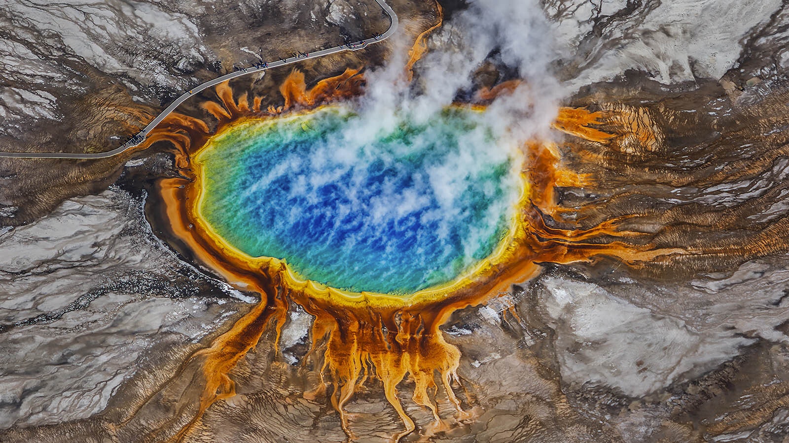 Grand Prismatic Spring has become the second most popular Yellowstone National Park feature behind only Old Faithful. Much of that has happened in the 21st century as its become a social media darling.