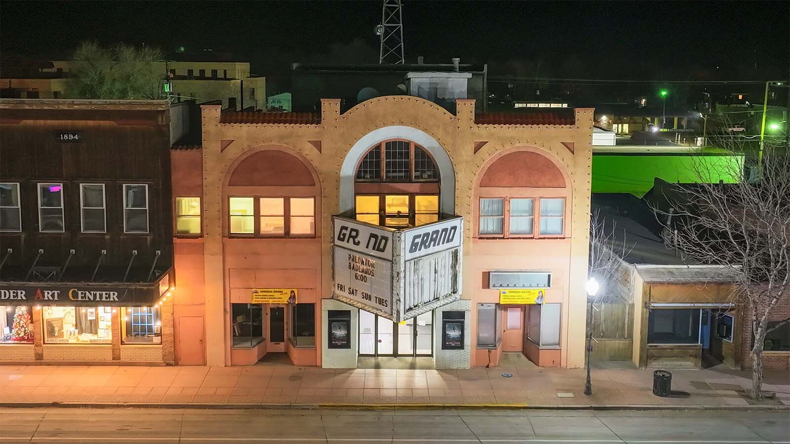 The Grand Theater at 250 Main St. in Lander is for sale, listing for $1 million. Locals hope the historic theater, built in 1929, will remain a community space for movies and performances, but a new owner might see more value in the land it sits on.