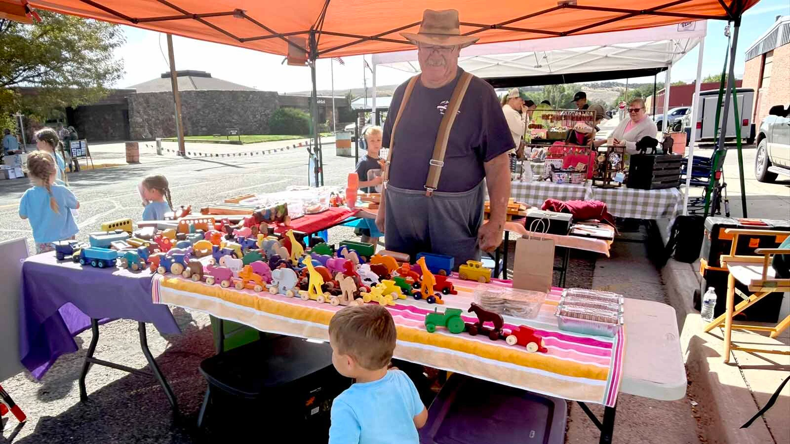 What started as Ben Arthur of Kirby making toys for his grandkids has since grown into a business he has run for the last 20 years. He wanted his grandkids to have something they could be rough with after seeing the flimsy toys they were getting from the big box stores.