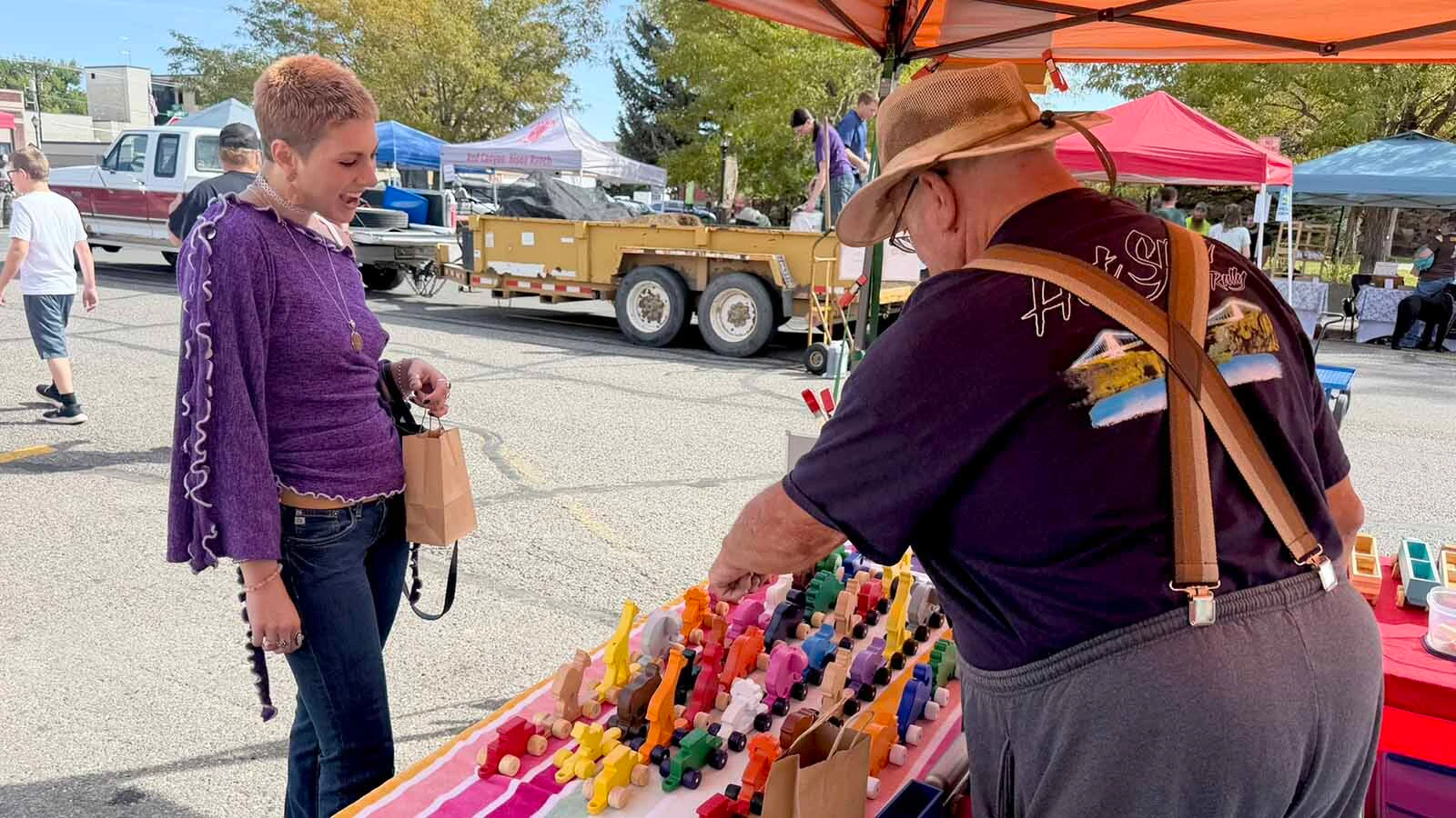 Ben Arthur of Kirby is everyone's grandpa with the old-fashioned wooden toys he makes that are meant for kids to play with — hard. He uses repurposed wood so he can keep  prices affordable.