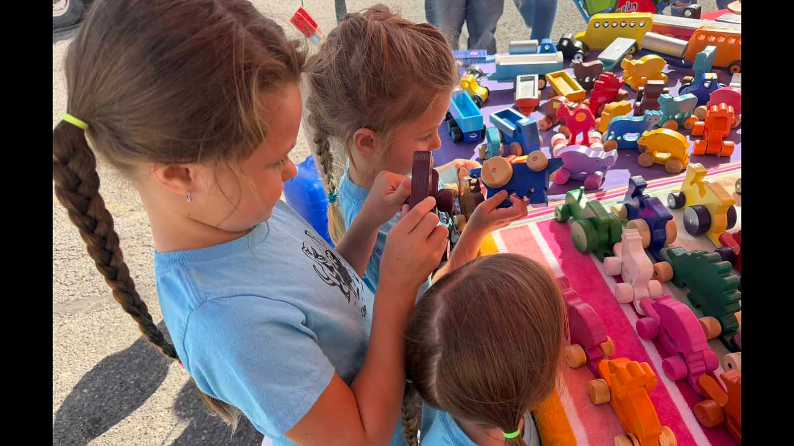 When Ben Arthur saw that his grandson could not play rough with his toys, he felt nostalgic for the toys his own grandpa had made him. These wooden toys could be thrown across the room and not lose a wheel or be pulled around for hours without falling apart. 