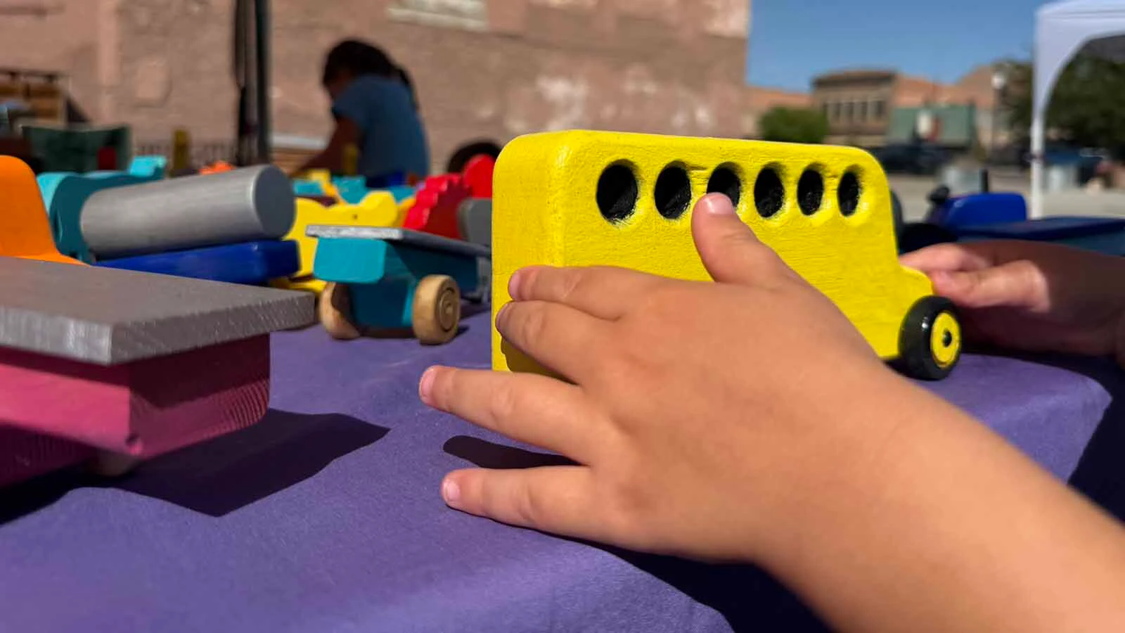 When Ben Arthur saw that his grandson could not play rough with his toys, he felt nostalgic for the toys his own grandpa had made him. These wooden toys could be thrown across the room and not lose a wheel or be pulled around for hours without falling apart. 