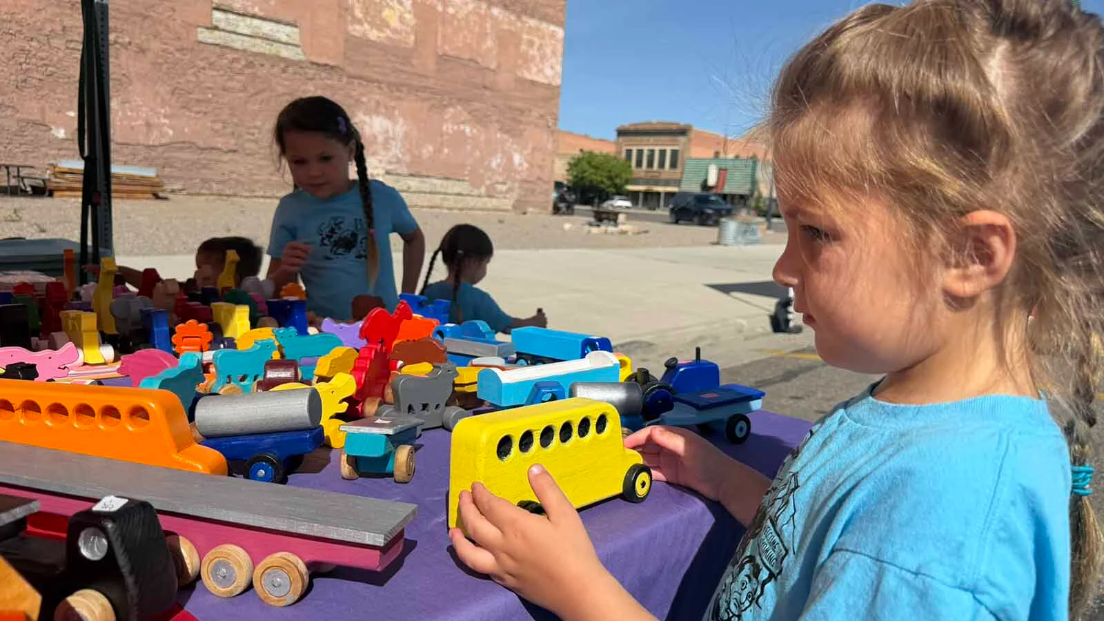 When Ben Arthur saw that his grandson could not play rough with his toys, he felt nostalgic for the toys his own grandpa had made him. These wooden toys could be thrown across the room and not lose a wheel or be pulled around for hours without falling apart. 