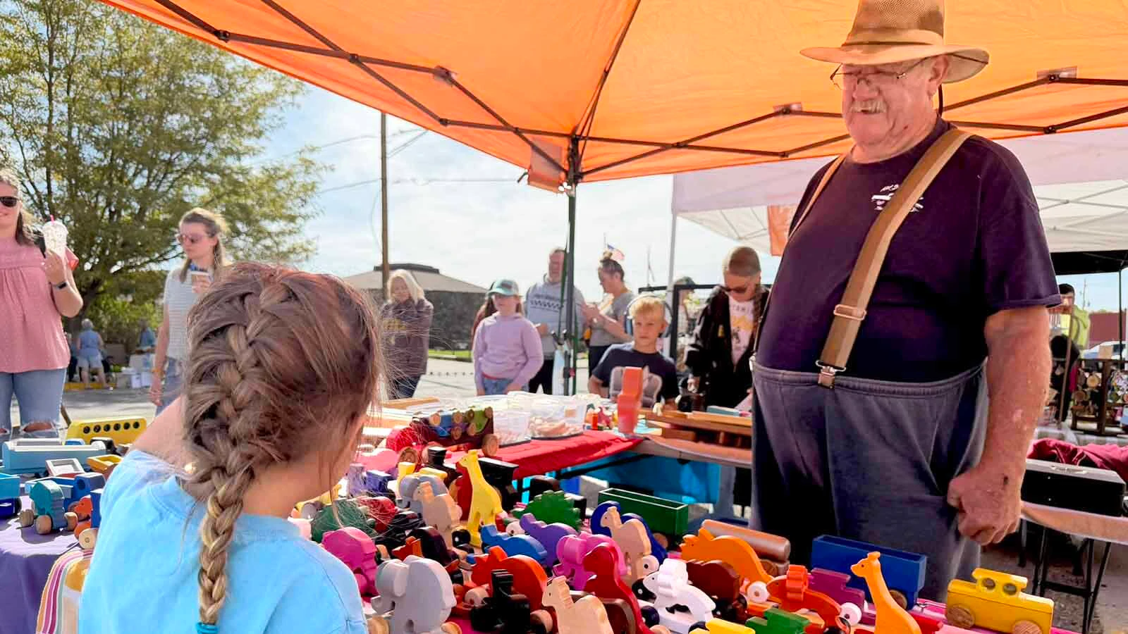 When Ben Arthur saw that his grandson could not play rough with his toys, he felt nostalgic for the toys his own grandpa had made him. These wooden toys could be thrown across the room and not lose a wheel or be pulled around for hours without falling apart. 