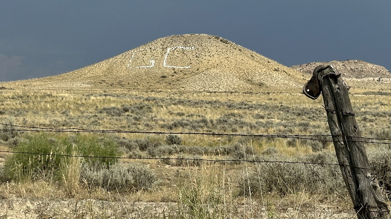 The GC initials on this hill are still kept whitewashed in Grass Creek.