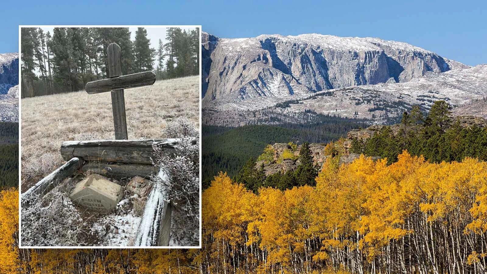 An elk hunter found remote gravesites in the Bighorn Mountains. An amateur gravesite researcher says they belong to a soldier who accidentally shot himself in 1877 and a rail tie hack who died of a heart attack in 1922. 