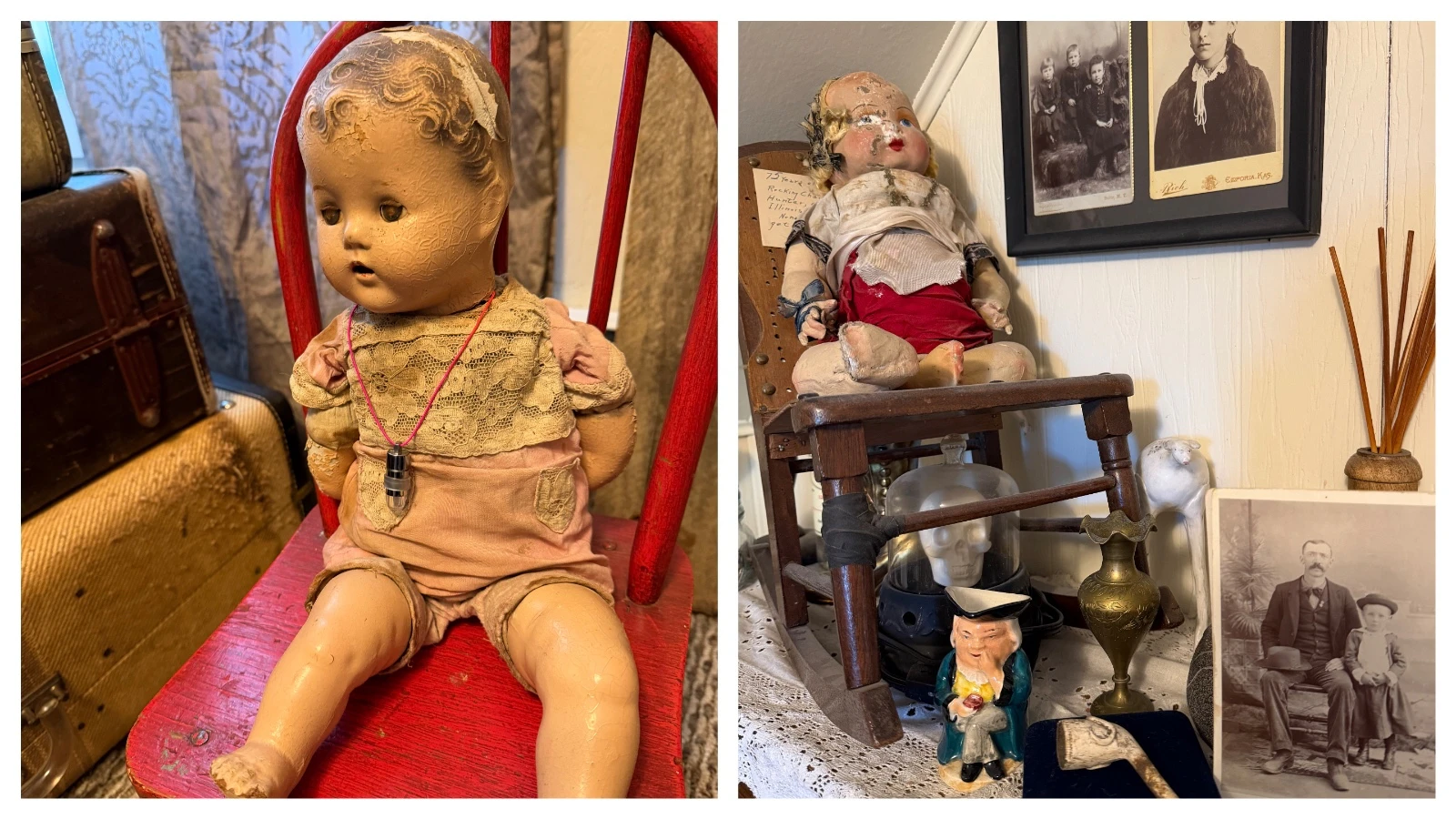 “I will collect anything that has an odd energy attached to it,” Tami Currie said. “I started collecting creepy dolls for some reason. I don't like dolls, but I have one that is haunted, and I’d like to accumulate more.”