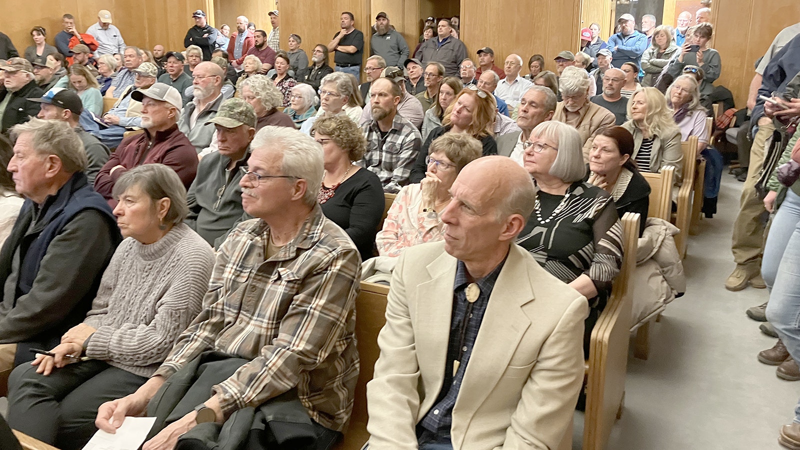 Natrona County commissioners said Tuesday’s regular meeting was the largest crowd some of them had ever witnessed in their meeting room.