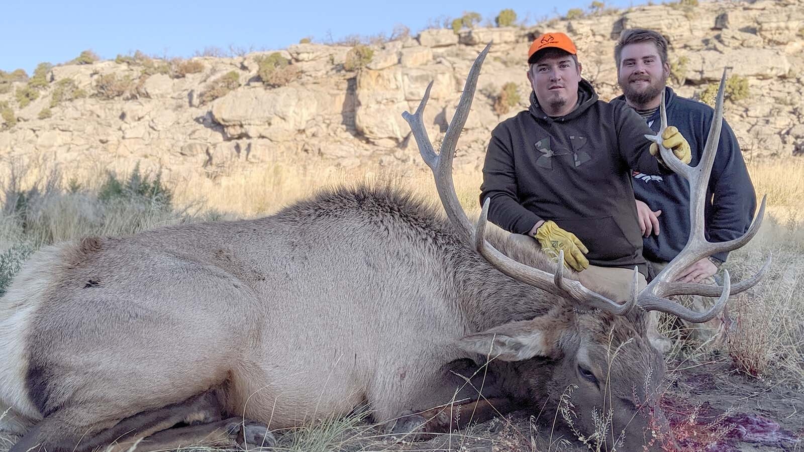Michael Cummings, front, and his brother and Marshal Cummings enjoy hunting elk in the Greater Little Mountain area south of Rock Springs.