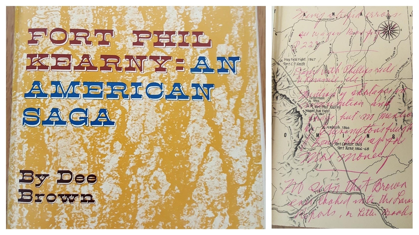 Dee Brown had written about the Fetterman Fight but rather than search through first-person accounts like his fellow historian, Mari Sandoz, Brown just rewrote other accounts for his book. This book was sent to Mari Sandoz to review and instead she went through with a red pen and corrected the errors she found.