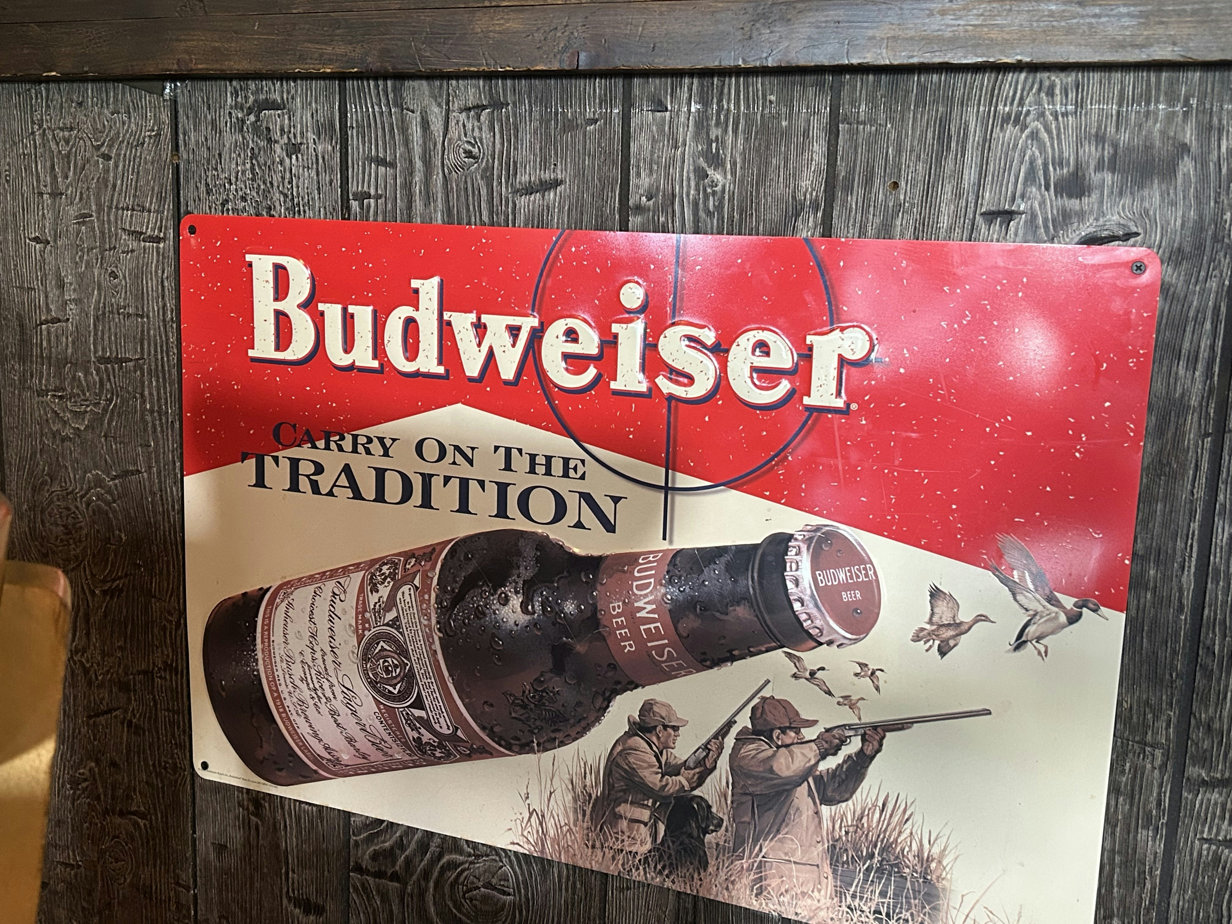 A Budweiser sign at the GRB.