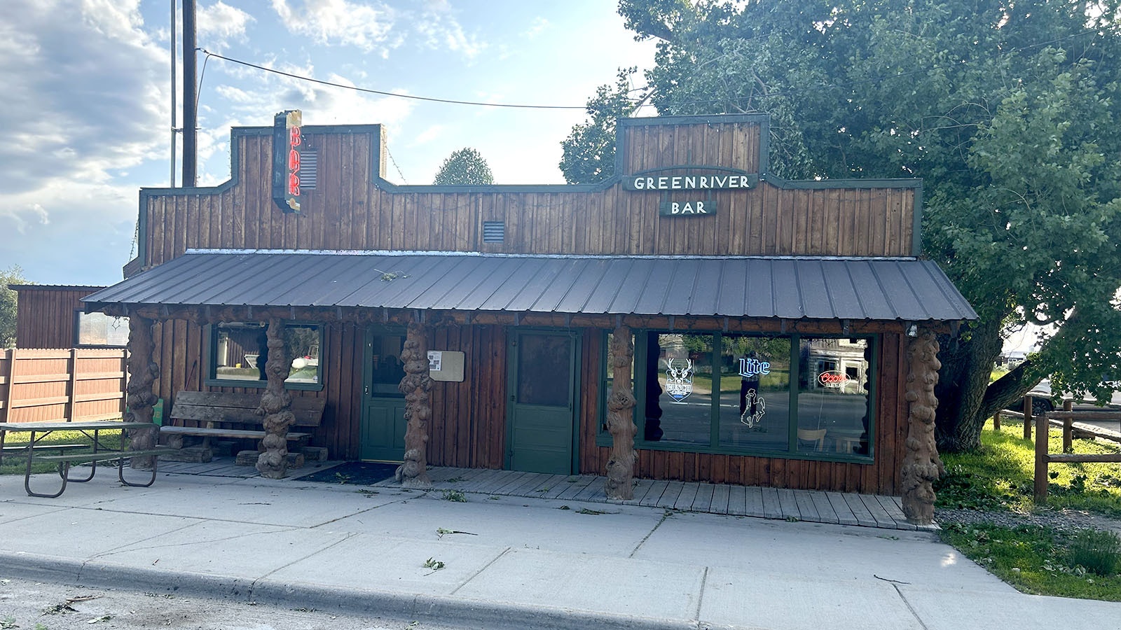 The Green River Bar in Daniel Wyoming is the town’s oldest building. It was built in 1899.