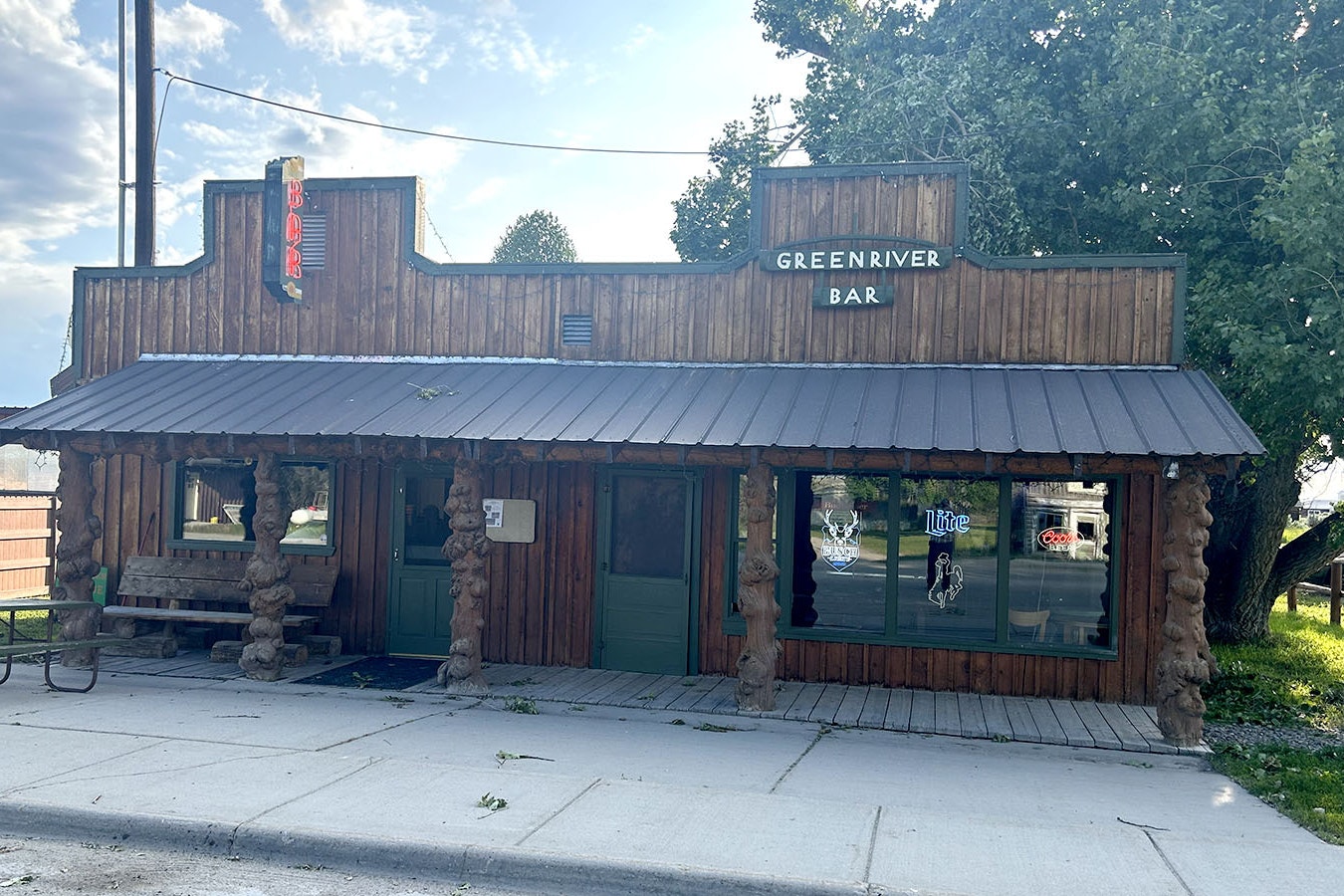 The Green River Bar in Daniel Wyoming is the town’s oldest building. It was built in 1899.