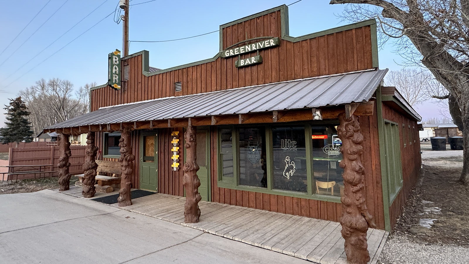 The Green River Bar in Daniel was where local hunter Cody Roberts brought a nearly dead wolf to the rear of the bar to show off to patrons in late February.