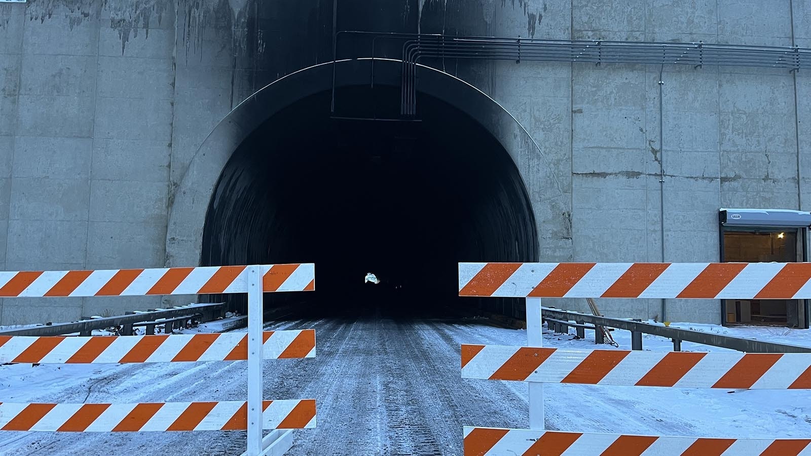 From the charred westbound lane of the Green River Tunnel on Monday, Feb. 17, 2025.