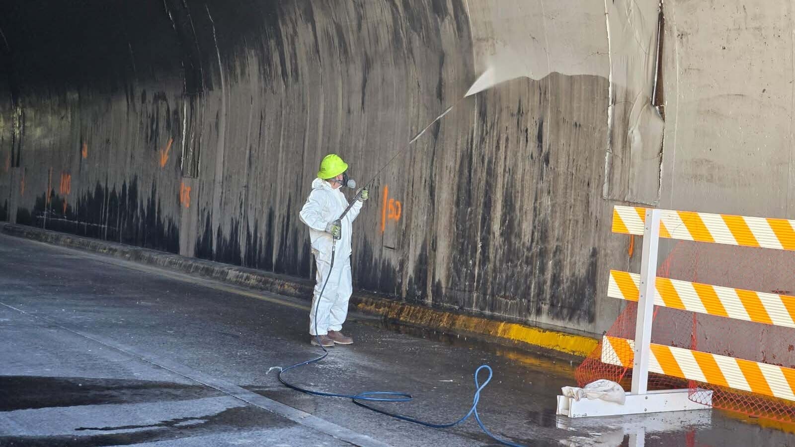 Work to clean up and repair the inside of the Green River Tunnel continues.