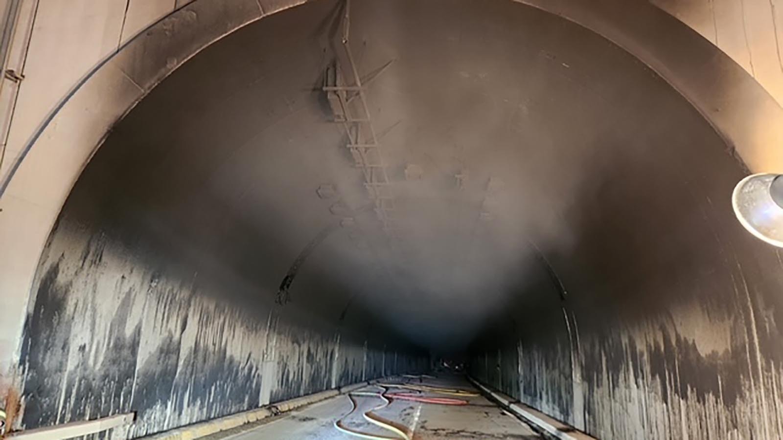 Emergency crews worked around the clock responding to a massive crash and fire in the Green River Tunnel on Friday, Feb. 14, 2025.