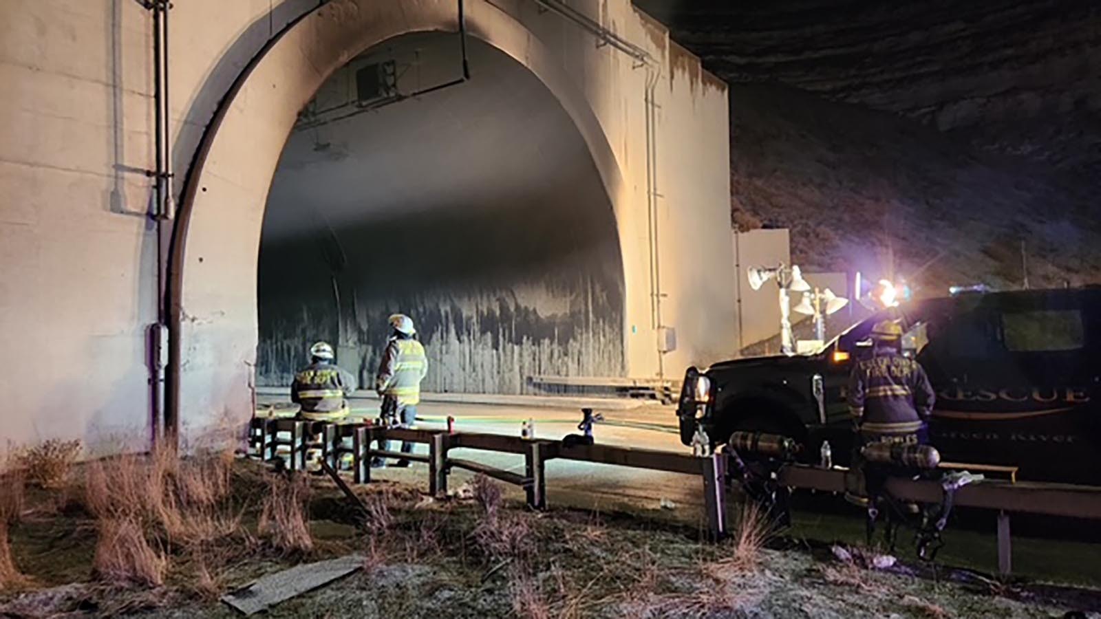 Emergency crews worked around the clock responding to a massive crash and fire in the Green River Tunnel on Friday, Feb. 14, 2025.