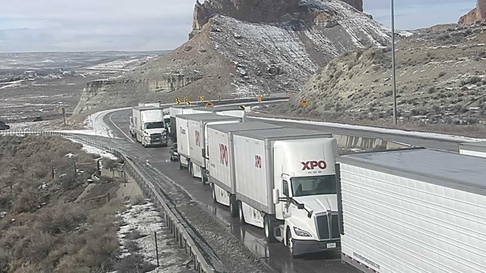 Heavy, black smoke continues to billow out of both ends of the Green River tunnels along Interstate 80 after a fatal multivehicle pileup and fire inside Friday afternoon. People in traffic report “huge explosions.”