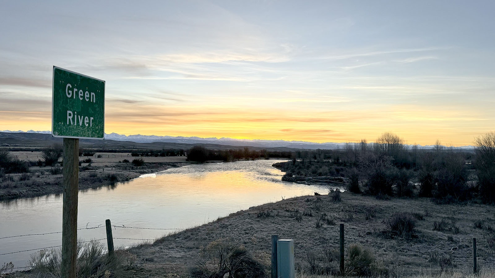 The sun rises above the Green River, which is less than a mile north of Daniel along U.S. Highway 189. The river is considered one of the best places in the world to fly fish.