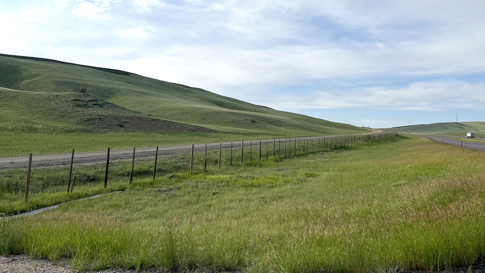 Much of the vast stretches of Wyoming grasslands remain relatively green and lush in mid-August.