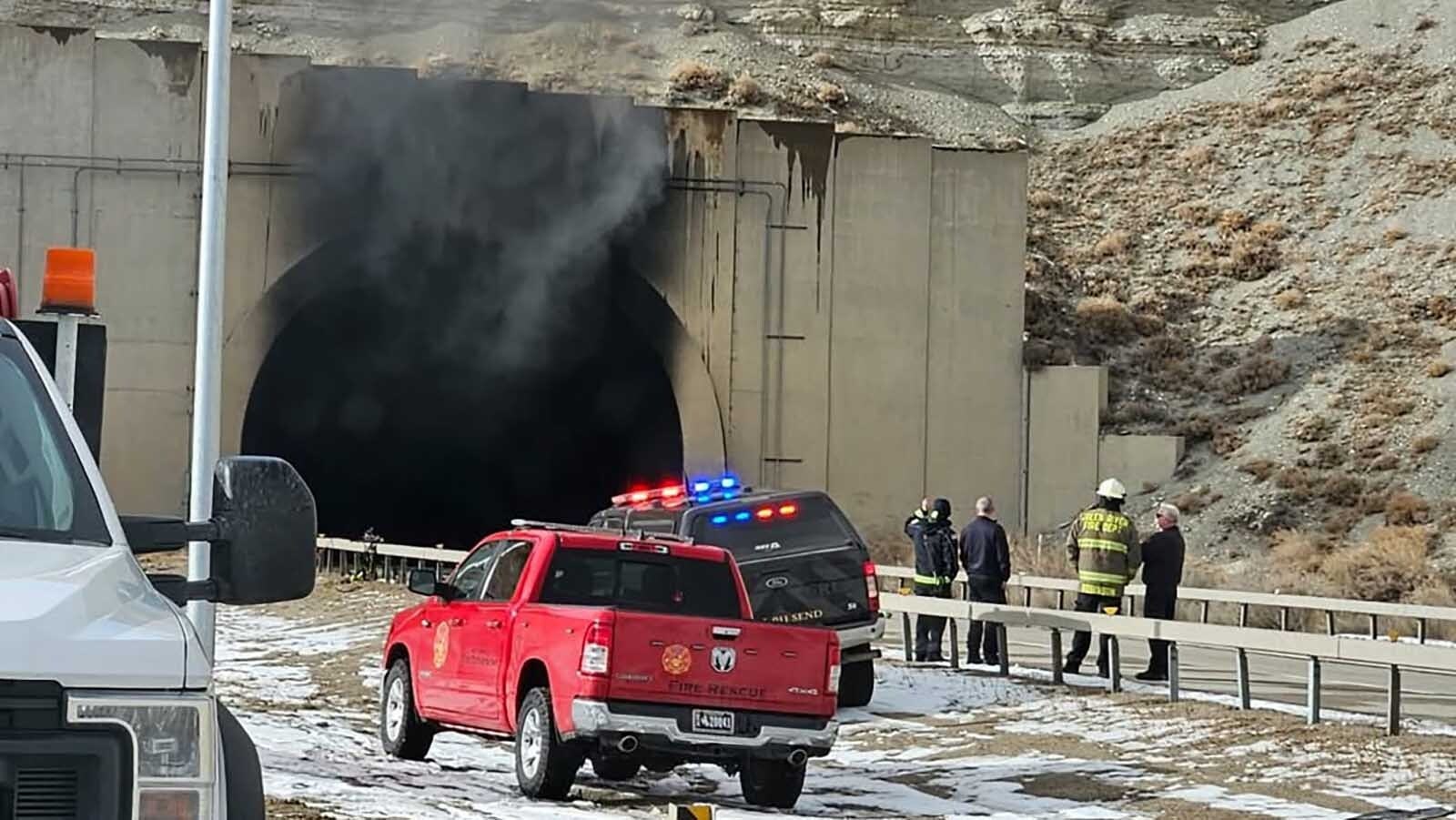 An investigation is underway at the Green River Tunnel along Interstate 80 after a fatal multi-vehicle crash sparked explosions and an intense fire inside Friday, Feb. 14, 2025.