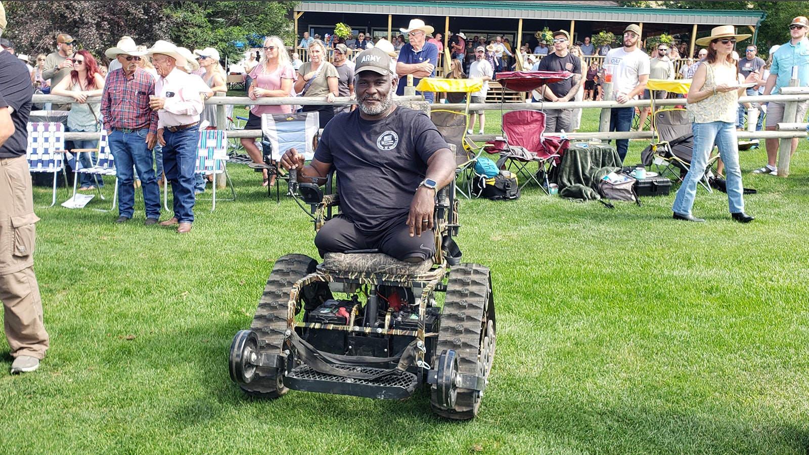 Gregory Gadson lost both of his legs above the knee after an improvised explosive device hit a convoy he was in. At the time, Gadson was returning from a memorial service for two soldiers who had been killed.