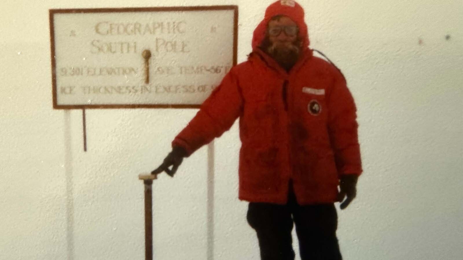 Gerald Crist at the South Pole.