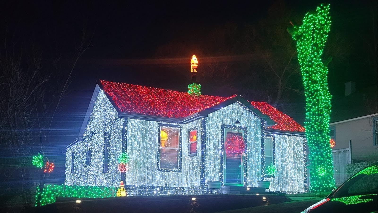 The Lambert family home at 503 Richards Ave. in Gillette is so bright it glows.