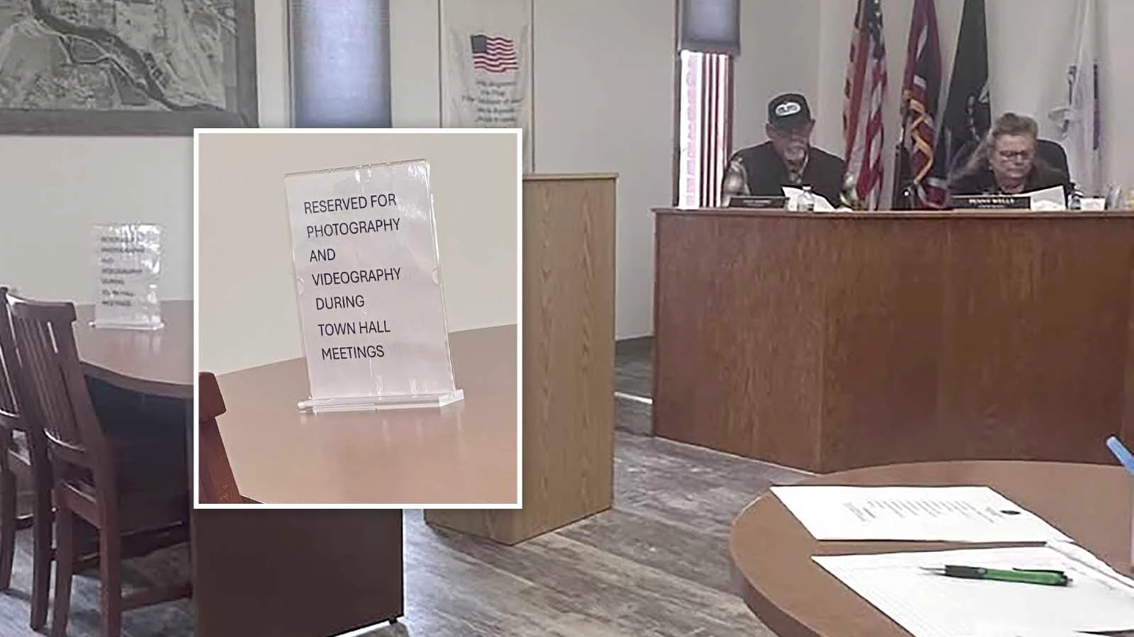 A controversial proposal to ban recording and taking photos from the audience at Guernsey Town Council meetings failed, but a councilwoman tried Tuesday to do it anyway. “I think it’s retaliatory” and “trying to poke the bear,” said another councilman.