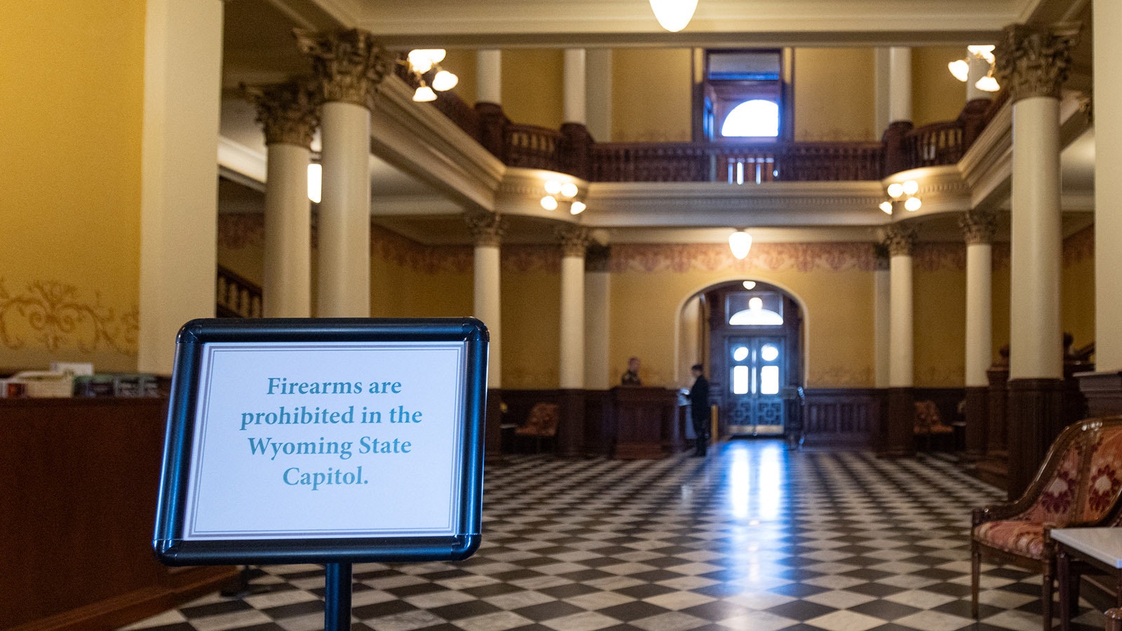 The Wyoming Capitol in Cheyenne is a gun-free zone, but a bill is moving through the Legislature that could lift the designation.