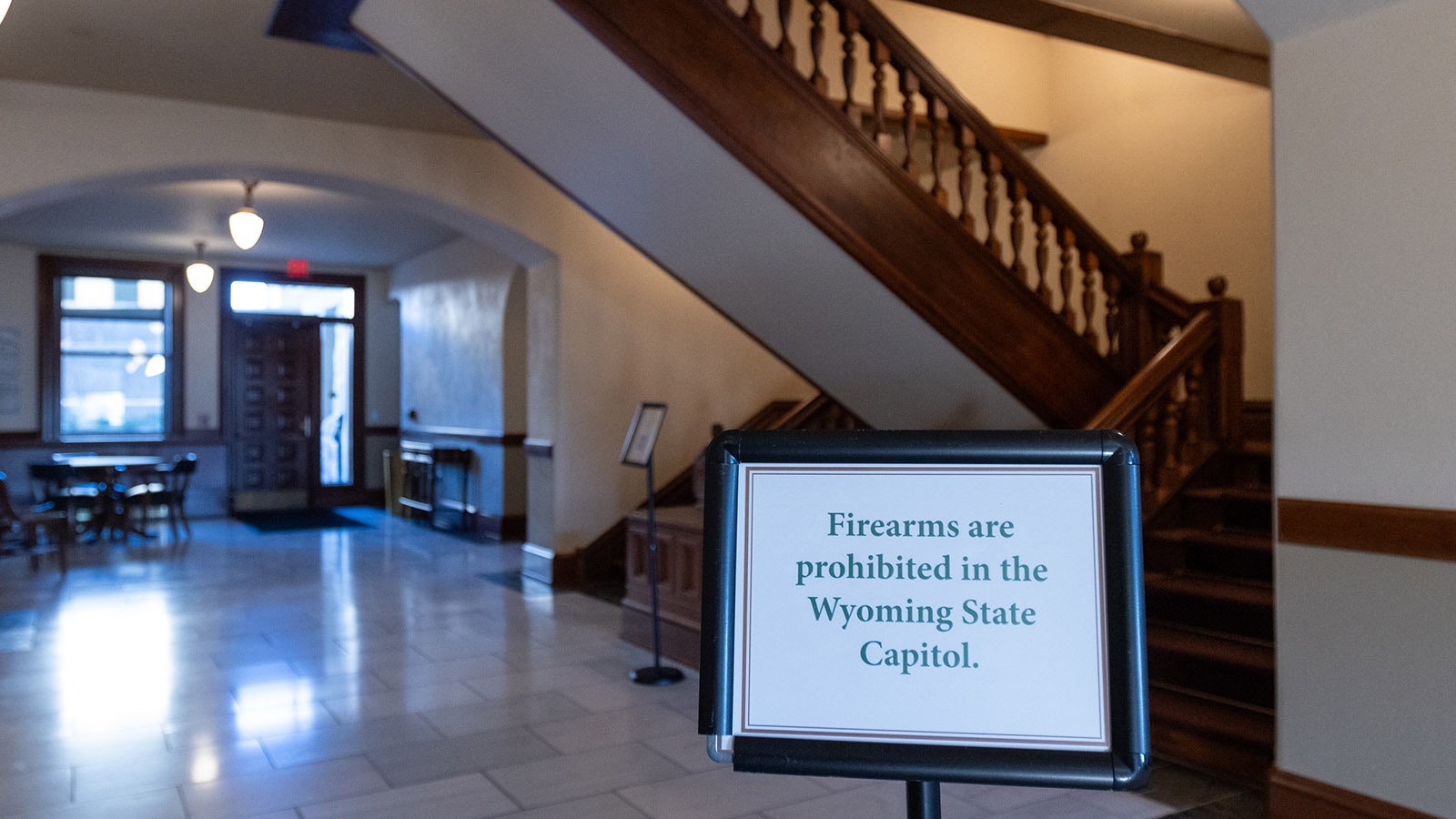 The Wyoming Capitol in Cheyenne is a gun-free zone, but a bill is moving through the Legislature that could lift the designation for many public places.