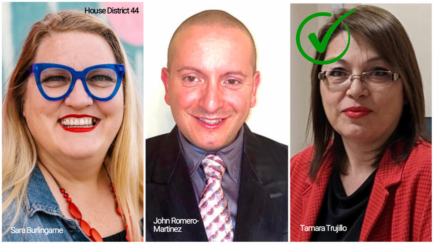 HD 44 Sara Burlingame John Romero Martinez Tamara Trujillo 11 8 22